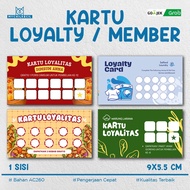 Loyalty Card Custom 1-Sided Member/ – Unique & High-Quality Design | Size 9x5.5 cm | AC260 material 