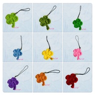 5Pcs> Four Leaf Clover, Flower, Heart, Star _Handmade Wool