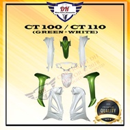 CT100 / CT110 COVER SET MODENAS CT 100 / 110 (GREEN + WHITE)