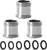 3 pcs Faucet Adapter Kit, CNYMANY Heighten Male M22mm to Male M20mm Fine Thread Kitchen Aerator Adap