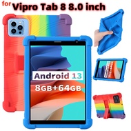 for Vipro Android Tab 8 Tablet Case 8.0 inch Adjustable Stand Thickened four Corners Case Shockproof
