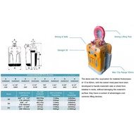 1000kg Stone Slab Lifter with White/Black Rubber Lined Grip Range 15mm-60mm Granite Marble Stone Sla