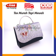 Tas Pesta Kondangan Wanita 512 Kupu Clutch Murah Mewah Elegan Wanita Top-handle Bag Cantik