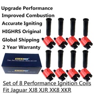 Fit Jaguar Ignition coils Vanden Plas XJ8 XJR XK8 XKR V8 4.0L XW9312029AB 1999 2000 2001 2002 2003 L