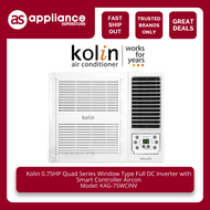 Kolin 0.75HP Quad Series Window Type Full DC Inverter with Smart Controller KAG-75WCINV