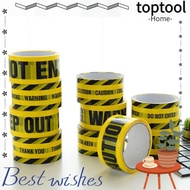 TOPTOOL Warning Tape, DO NOT ENTER 4.8CM*25M Caution Signs Adhesive Tape, Tool KEEP OUT Halloween Or