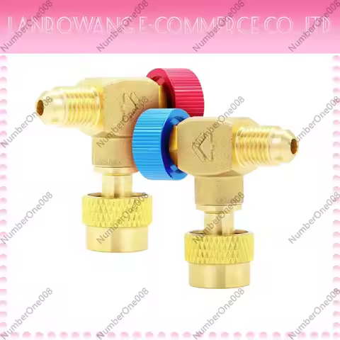 90 Degree Right Angle All Copper Air Conditioner Liquid Safety Valve Fluoride Valve Refrigerant Liqu