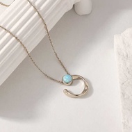 Opal Necklace Light Luxury High-End Exquisite Spring ins Unique Transfer Original Design Natural Opa