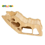 Washable Hamster Hidden Wooden Hamster House Small Pet Castle with Rock Climb Ladder Dwarf Mouse Pet
