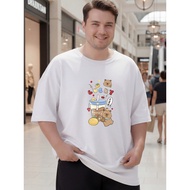 2Y604 [AIYOU] Lelaki Baju T Shirt Men Tshirt XL-5XL   Oversized Crop Top Plus Size T-shirts Korean S