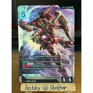 Justice Gundam (GD01 English / Japanese 66 LR White) Gundam Card Game [Unit]