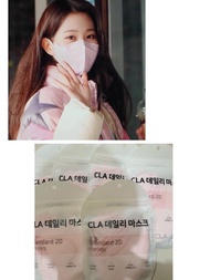 標價六包張元英同款CLA韓國成人kf防塵2D黑白色口罩小臉透氣夏季薄款 M碼