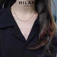 HILARY JEWELRY Simple 純銀項鏈 Rantai Pendant Korean Perak 925 Leher Chain Gold Accessories Women Original For Silver Necklace Perempuan Sterling N25