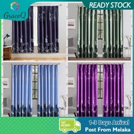 Langsir Tingkap Murah Hook & Rod 2IN1 Type Modern Dawai Semi Blackout Hook LANGSIR PINTU DAPUR