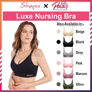 SHAPEE Luxe Nursing Bra Maternity Breastfeeding Wear Wireless Bra Ibu Menyusu Tanpa Lilitan