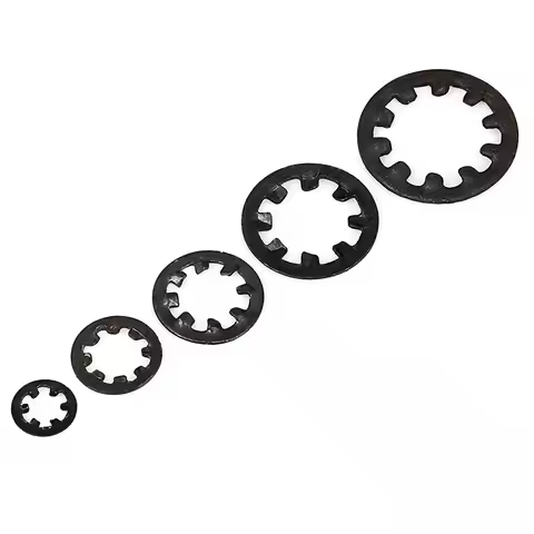 Black M3 M4 M5 M6 M8 M10 M12 M14 M16 M18 M20 M30 Carbon Steel Internal Tooth Gasket Washer Lock Wash