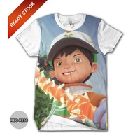 Boboiboy T-Shirt Adult 3D Printing Children's Clothes Boboiboy Leaf Element REG-R200