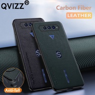 Leather Casing for Xiaomi Black Shark 4 4S Pro Phone Case Luxury Carbon Fiber Soft Silicone Edges Hard Back Armor Shockproof Cover Z5