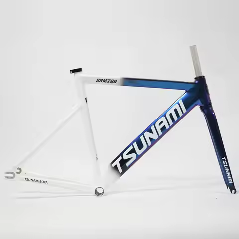 TSUNAMI & OTA Co-branded Edition SNM200 Fixed Gear Bike Frameset, 700C Aluminum Frame,Track Fixie, S