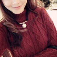 Black Ribbon Pearl Pendant Choker Necklace Statement Fashion Jewellery Korean