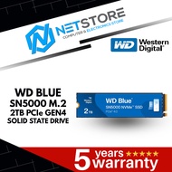 WESTERN DIGITAL BLUE SN5000 NVMe GEN4x4 SSD - (500GB | 1TB | 2TB | 4TB)