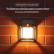 โคมไฟโซล่าเซลล์ LED ไฟติดผนัง ติดตั้งง่าย ไม่ต้องเดินสายไฟ ไฟโซล่าเซลล์ โคมไฟ พลังงานแสงอาทิตย์ ไฟโซล่าเซลล์ติดผนัง