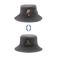 Let's Chill 狗狗風箏刺繡圖案雙面漁夫帽 (深灰色)