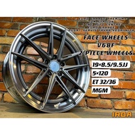 FACE WHEELS V68F 19INC 2 PIECE BMW E36 E46 E90 F30 F10 M3 M4 X3 F25 E83 X4 F26
