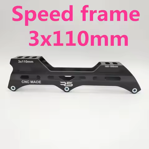 Free shipping speed skate frame 3x110 mm 3-wheel frame CNC made R5 frame