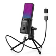 FDUCE USBUSB Desktop Microphone RGB Game Conference Recording Monitor Capacitor