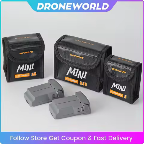 Flight Battery Safe Bag for DJI Mini 5 Pro/4/3 Protective Case Transport Lithium Battery Safe Explos