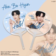 AHN BO HYUN/ HAND FAN AHNBOHYUN FANMEET FRONT BACK PICTURE