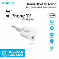 Wall Charger MFI Anker Powerport III 20W Power Port Nano 3 Original