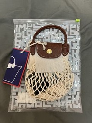 Longchamp le pliage filet xs 細網袋 米色