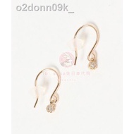 ۞Nojess 20 summer Japanese simple 10k gold single diamond earrings soso rabbit Japan direct mail