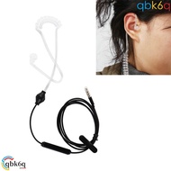 QBK6Q Earphone Mini Talkabout In-ear Air Tube Anti Radiation Anti Dust 3.5mm Single Stereo with Air 