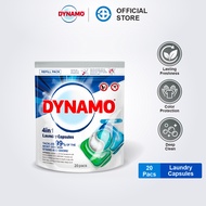 DYNAMO 4in1 Laundry Capsules Fresh 10ml*20pcs Refill | Tackles 99% of stain & odors | Long lasting f