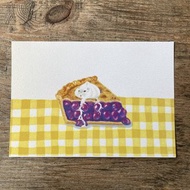 鼠王筆記本-鼠奶油藍莓派 明信片
