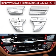 Car Front Dashboard Air Conditioning Control AC Buttons Cover Repair Kit For BMW 5 6GT 7 Series G30 