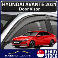 Hyundai Avante 2021 Car Window Door Visor Rain Deflector Guard (KAM AUTO MART PTE LTD)