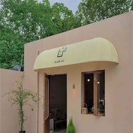 Outdoor customized trapezoidal fixed awning for store cafe decorative awning awning window rain cove