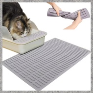 Cat Litter Mat for Floors Waterproof Cat Litter Mat with Raised Edges Easy Clean Odorless Rubber Tra