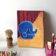 空白牛皮厚筆記本 ∣ 森林小象