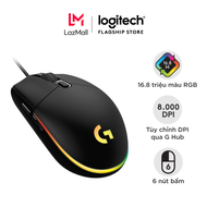 Chuột game có dây Logitech G203 Lightsync - Tùy chỉnh RGB 6 nút lập trình nhẹ 8.000 DPI cảm biến chu