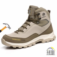 New high top construction site safety shoes with steel toe anti smashing anti puncture industrial bo