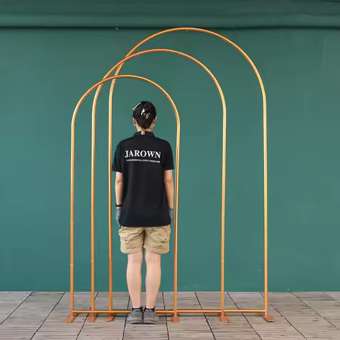 1.8/2/2.2m Wedding Arch Aluminum Alloy Flowers Stand for Birthday Party Backdrop Decor Event Stage B