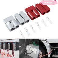 WUPEI47AD Plug Cable Terminal, 50 AMP 600V Battery Power Connector, Power Connectors Grey Red Cable 