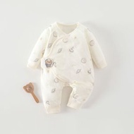 嬰兒衣服寶蝴蝶衣純棉衣寶寶連體衣無骨嬰兒連體衣a類40g保暖