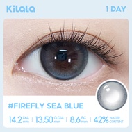 Kilala Kính áp tròng màu 1 ngày lens nâu / xanh lam Firefly Sea Blue/ Orange Brown/Venus Brown DIA 1