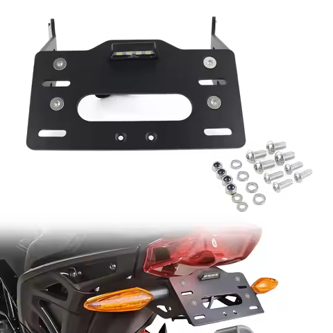 Fit For Indian FTR 1200 2019-2024 FTR1200 Rally/S Motorcycle License Plate Holder Bracket Rear Tail 
